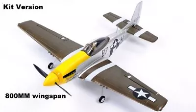 AirField RC 800mm (31.5 ) Electric P51 Mustang RC Warbird KIT • $59.50