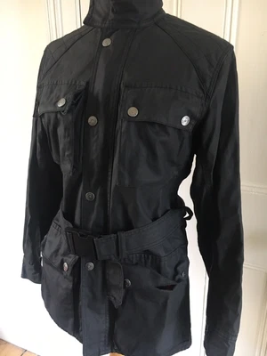 £22 • Buy Mens BLUE INC Oilskin Designer Winter Slim Fit Waxed Canvas Barbour Coat S 40C