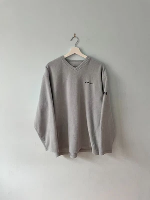 £14.99 • Buy Reebok Essentials Vintage Fleece Sweatshirt V-Neck Embroidered Logo Y2k Mens XL