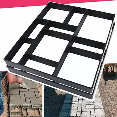 Concrete Mould DIY Garden Concrete Paving Mold For Pavement Walkways Outdoor Imp • $37.35