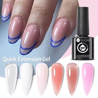 Builder Gel PolyGel Quick Builder Gel In A Bottle UV/LED Clear White Pink Nude • £2.99