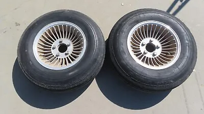 Set Of 2 Vintage Chevrolet Western Turbine Wheels 14x7 With Classic Rim Lug Nuts • $135