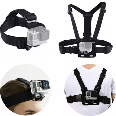 Chest Harness Head Strap Mount Adjustable For GoPro HD Hero 5 4 3+ 3 2 1 Camera • $17.88