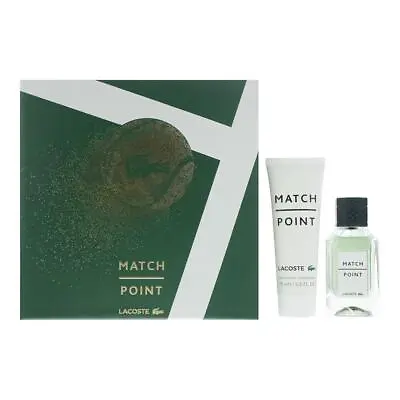 Lacoste Match Point Eau De Toilette 50ml & Shower Gel 75ml Gift Set For Him NEW. • £29.95