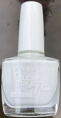 Maybelline Super Stay 7 Day 10ml Nail Polish Varnish 871 White Sail • £3.75