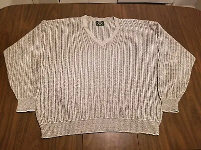 $25.99 • Buy Jantzen Sweater Men's Size 3XL Gray V-Neck Vintage 70s Made In USA  