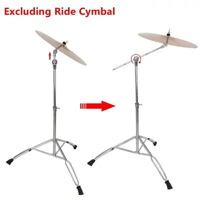 New Steel Cymbal Boom Stand Drum Hardware Percussion Holder Mount Silver Color • $34.95
