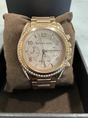 RARE Michael Kors Watch Rose Gold Excellent Condition • $45