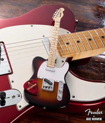 Classic Sunburst Telecaster Fender Mini Guitar Replica Model • $36.99