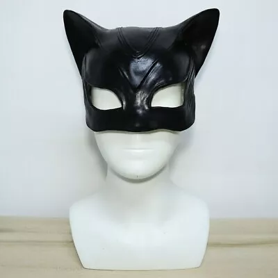 Cat Woman Mask Latex Costume Women's Fancy Dress Outfit Party Cosplay Girls • £14.99