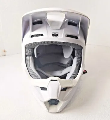 Fox Racing 180 V1 MATTE WHITE Off-Road MX Motocross HELMET XXL • $109.99