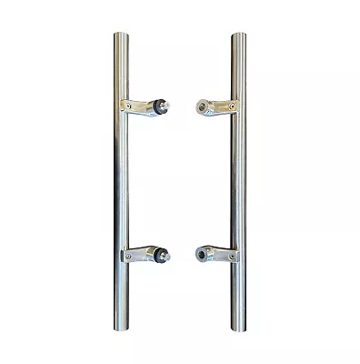 Stainless Steel Offset Style Back To Back Glass Door/Barn Door Push Pull Handle • $223