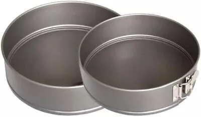 7.5  & 9” Springform Cheesecake Sponge Cake Tin Set Non Stick Round Baking Pan • £9.99