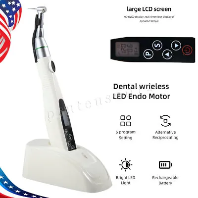 Dental Endodontic Cordless Mini Endo Motor With 16:1 Reduction Contra Angle • $80.99