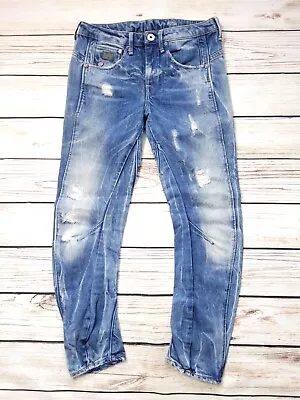 £14.99 • Buy Womens G Star Raw Jeans Size 23 Arc 3D Kate Tapered Acid Wash W26
