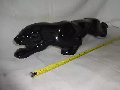 Ceramic Black Panther Leopard NO Light Mid Century Modern Retro Atomic Starburst • $10
