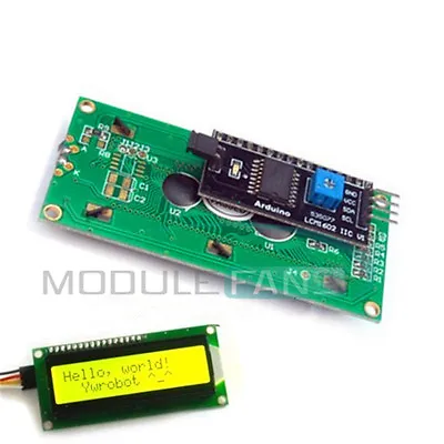 IIC/I2C/TWI/SP​​I Serial Interface1602 16X2 Character LCD Module Display Yellow • $2.54