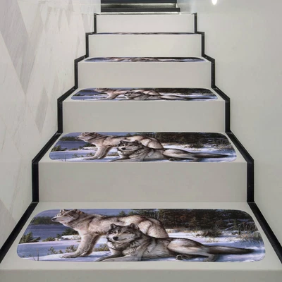 $8.94 • Buy  Non-slip Stair Carpet Treads Washable Stair Tread Mat With Adhesive Tape And