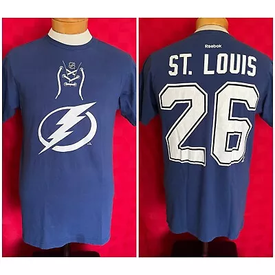 Reebok Tampa Bay Lightning Martin St Louis Jersey Shirt Size Medium Champion • $17.75