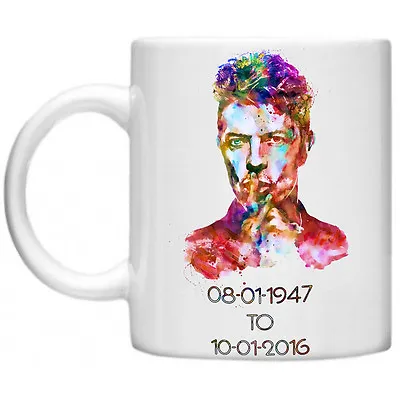 David Bowie Ziggy Stardust Bowie Tribute Space Oddity Celebrity 10oz Mug Gift  • £9.40