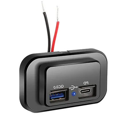 QC3.0 Car Fast Charger Socket PD Type-C Ports Dual USB Power Adapter Accessories • $12.15