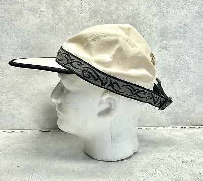 Vintage 90’s Mental Wide Brim Canvas Adjustable Hat Tribal Print Made In USA • $27.45