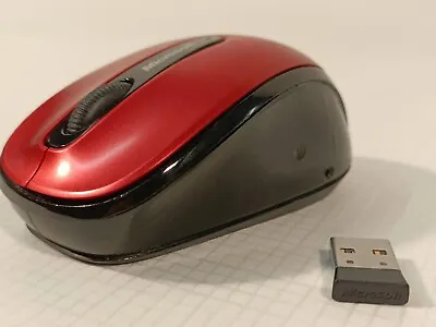 Microsoft Wireless Mobile Mouse 3500 Travel Size Red Please Read Description  • £15