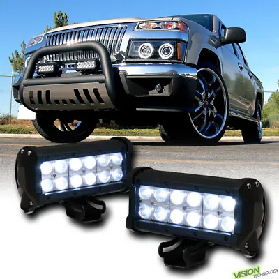 7  36W 12X Cree LED Light Bar Spot Beam Offroad Driving Work Fog Lamps Universal • $81