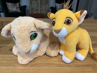 Mattel Vintage 1993 Disney The Lion King Baby Cub Simba & Nala Plush Soft Toys • $20