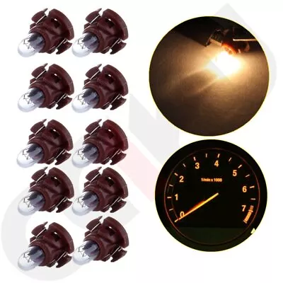 10Pcs T4 Neo Wedge Warm White Dash A/C Climate Heater Control Light Switch Bulbs • $9.39