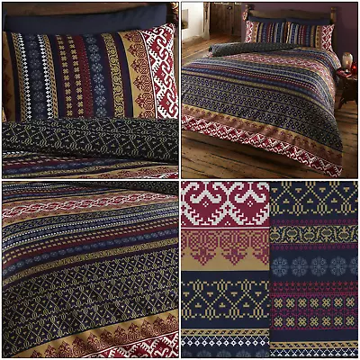 £14.99 • Buy Orkney Luxury Indian Ethnic Print Duvet Cover/Quilt Cover Set Bedding Multi