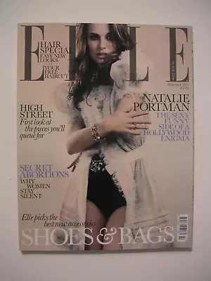 New: Elle Uk February 2010 With Natalie Portman & Best Shoes & Bags • $13.50