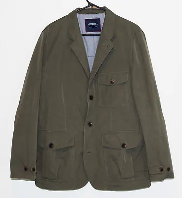 Charles Tyrwhitt Olive Blazer Jacket Insulated Quilt Lining Safari Style 42 R • $54.99