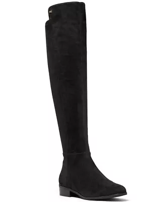 Michael Kors Women's Bromley Flat Over The Knee Boots Chocolate Suede 7.5M New • $73