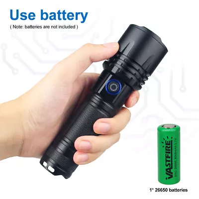 1200000LM LED Flashlight Tactical Light Super Bright Torch USB Rechargeable Lamp • $16.99