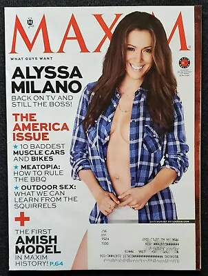 Maxim – July/August 2013 – Alyssa Milano First Amish Model • $5.95