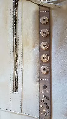 $350 • Buy Leather Noosa Amsterdam Shopper Bag Light Grey Blue *Genuine *New