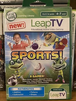 Leap TV Sports! Video Game Leap Frog Mathematics 4-7 Years Leap TV New Sealed • £10.95