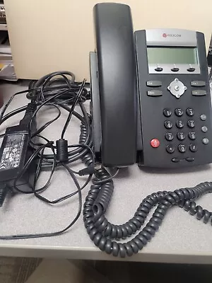 Polycom Soundpoint IP 331 VoIP SIP 2-Line Business Desk Phone With Power Adapter • $15