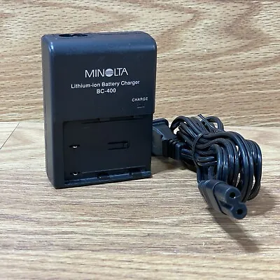 Minolta BC400 Black Lithium Ion Replacement Battery Charger For Dimage A1 & A2 • $14.99