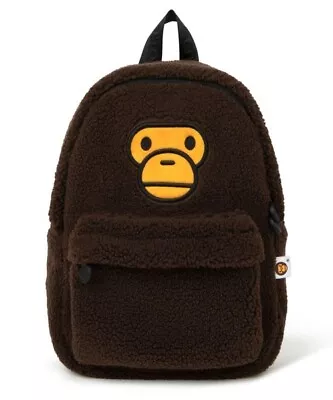 A Bathing Ape Bape BABY MILO MINI FUR BACKPACK Boa Brown Japan New AJ70189003 • $108.97