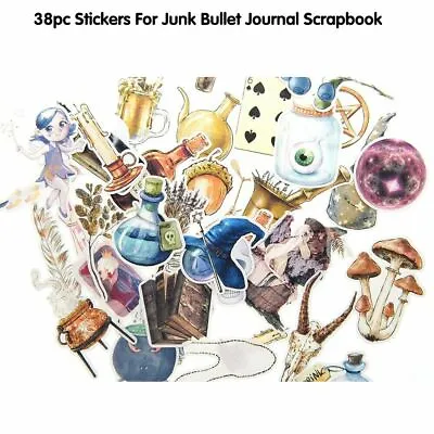 $3.36 • Buy 38 Pcs Magic Divination Stickers For Junk Bullet Journal Notebook Diary Decor EG