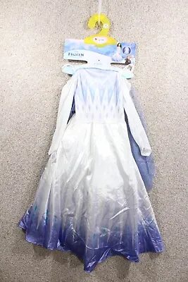 Disney Frozen Girls Elsa Snow Queen Halloween Costume Dress Up Sz - 4-6 Small • $21.95