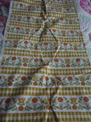 £19.99 • Buy A Pair Bevis Vintage Retro 70’s Floral Cotton Curtains Plus One Single