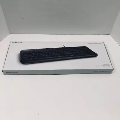 Microsoft USB Keyboard 600 ANB-00001 Model No.1576 Black Wired Keyboard - NEW! • $24.75