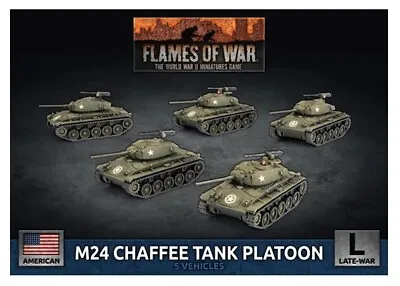 Flames Of War: American M24 Chaffee Tank Platoon (Late-War) • $45