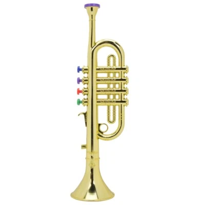 £12.82 • Buy Children Trumpet Golden Coated Children Preschool Music Toy Gift Wind Instrument