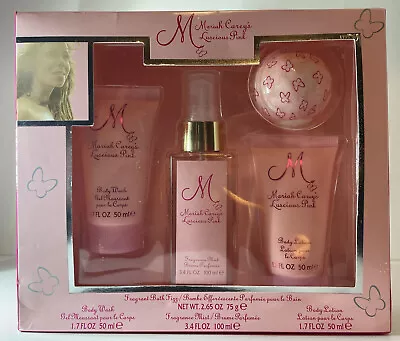 Mariah Carey's M LUSCIOUS PINK Mist Lotion Wash Fizz 4 PC Gift Set • $34.99
