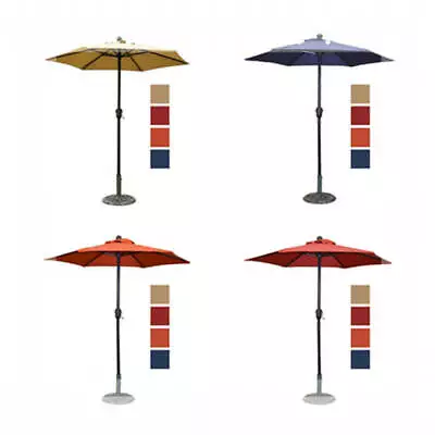 6ft Patio Umbrella/Outdoor Table Umbrella With Sturdy Ribs & Crank Four Colors • $69.99