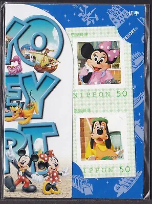 Japan Personalized Stamps Disney Minnie Mouse Goofy (jps3438) With Folder • $12